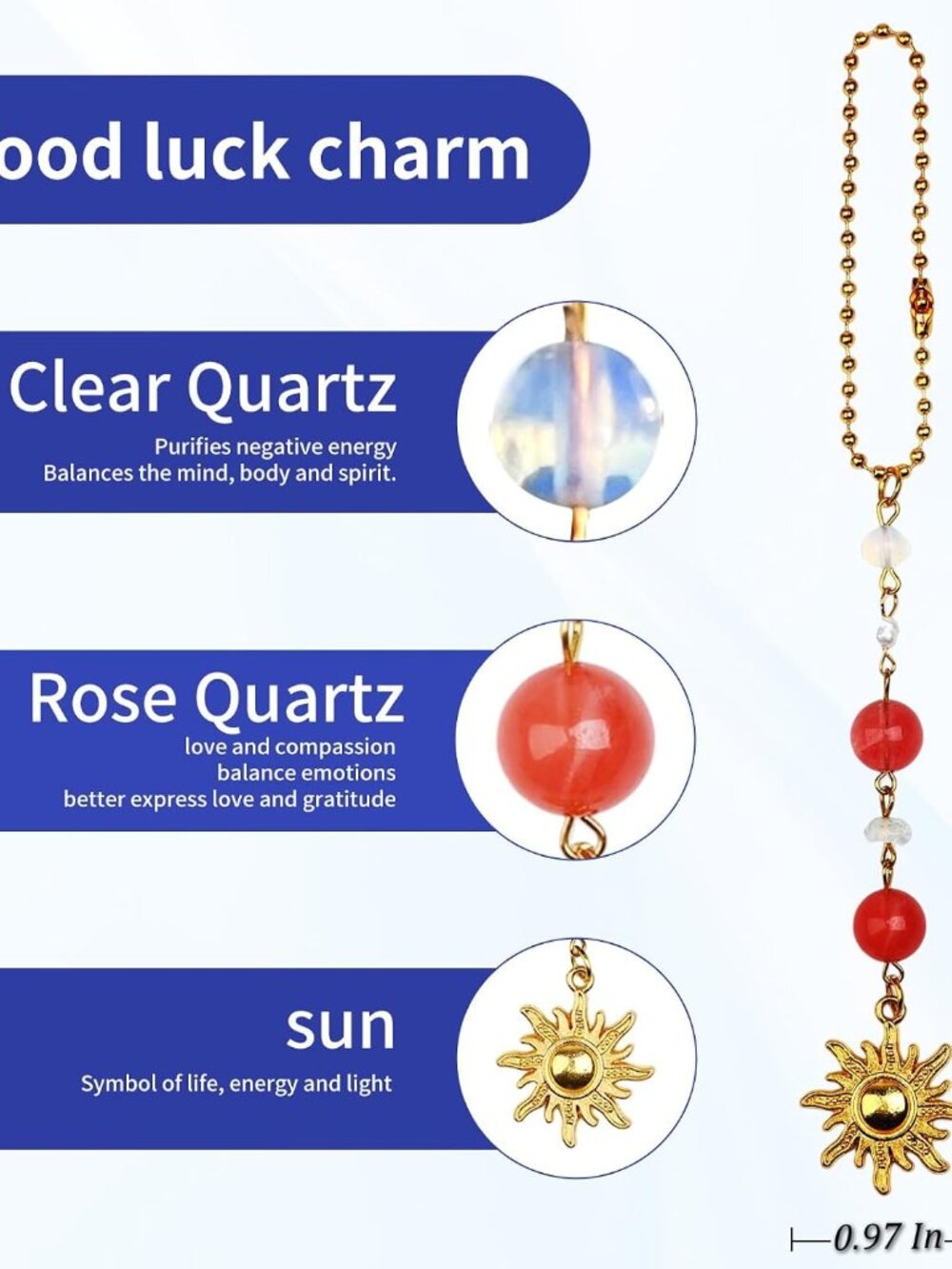 Car Rear View Mirror Accessories Sunshine Car Hanging Ornament, Sun Rearview Dec - Picture 2 of 7